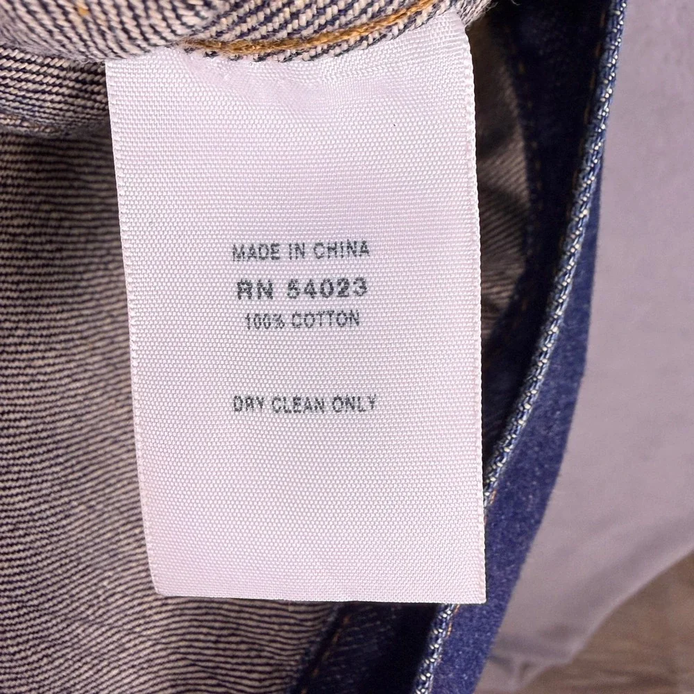 Gap 1969 Japanese Selvedge Denim Jacket Mens XXLT 2XLT Blue Raw Trucker Type 3